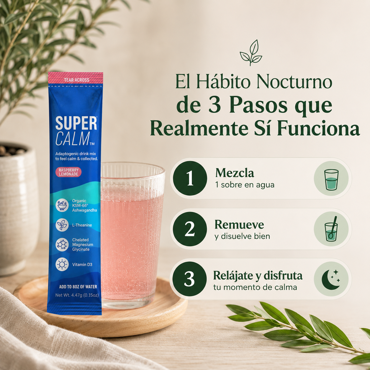 Cómo tomar Calmora en 3 pasos